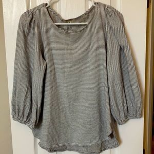 Max Studio puff sleeve shirt